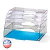 Officemate Two-Way Organizer, 5-Tier, Clear (22924)