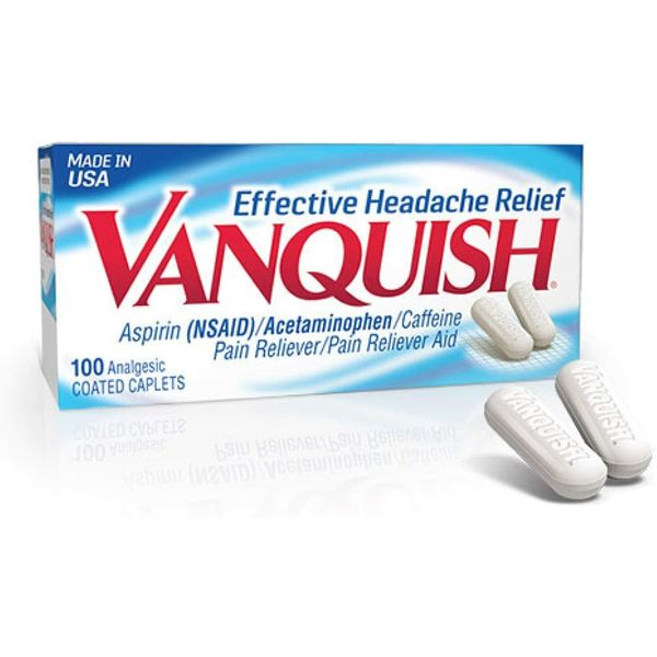 VANQUISH HEADACHE RELIEF CAPLETS 100CT 