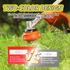 5 Pack String Trimmer Line Compatible with Ego String Trimmer 0.095" 70FT Weed Eater String Pre-Cut Dual Color Fast-Positioning Triangular Twisted Trimmer Line Universal Fit Weed Wacker String