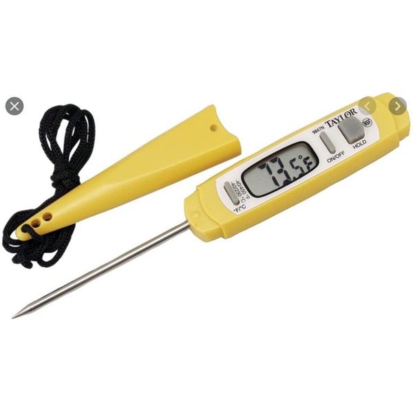 Taylor Digital Thermometer 9847 in Yellow