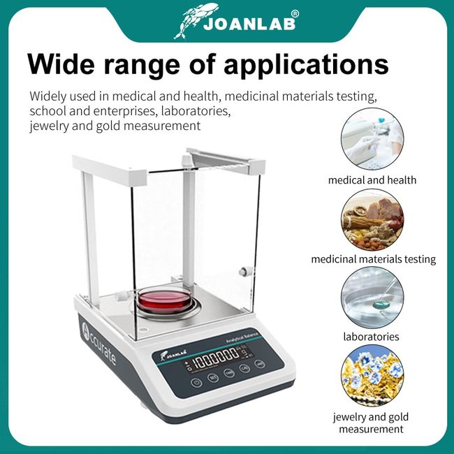 200g 0.1mg Range Digital Analytical Balance Scale for Laboratorie