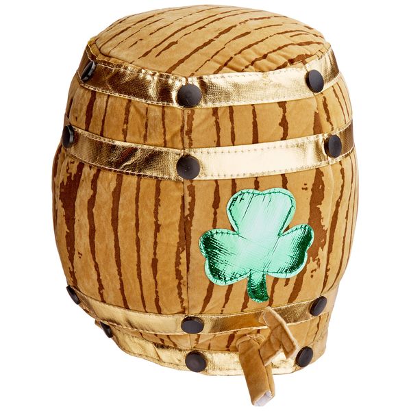 Plush Shamrock Beer Barrel Hat