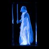 Darth Vader 3D Holographic Glass Light - Officially Licensed Star Wars Collectible LED Lamp, Star Wars Anakin Skywalker Merchandise Gifts & Desk Accessories