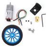 Gear Motor with Encoder, DC 12V Encoder Motor with Mounting Bracket 65mm Wheel Small Motor for Smart Car Robot Model DIY (Speed ​​200)