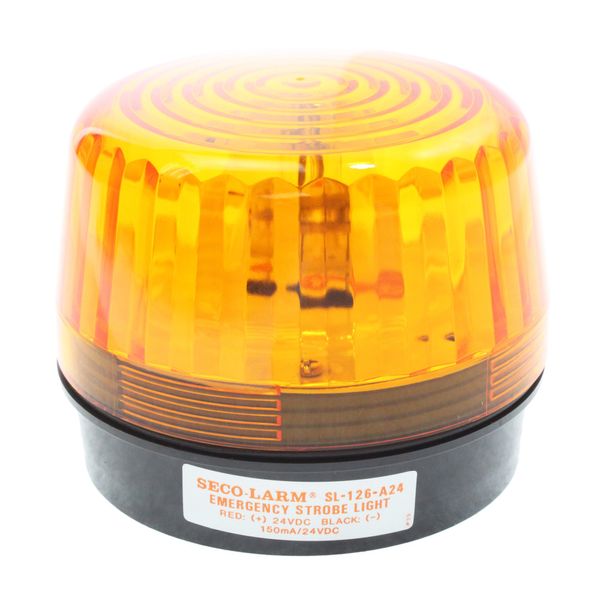 Seco-Larm Enforcer Xenon Strobe Light, 24VDC, Amber Lens (SL-126-A24Q/A) by Seco-Larm