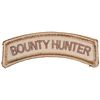 BOUNTY HUNTER NAME TAG ROCKER ARC TAB HOOK DESERT TACTICAL MORALE PATCH