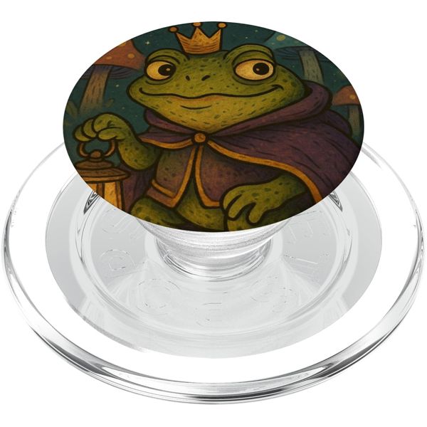 Sir Bogsworth The Whimsical American Crown Toad Core PopSockets PopGrip for MagSafe