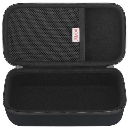BOVKE Carry Case for EasyChamber Anti-Static Spacer Device/Asthma Inhaler, Inhaler Spacer, Compatible Adult Mask and Kids Mask, Inhaler Chamber, Black (Case Only)