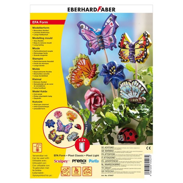 Eberhard Faber EFAFORM 570427 Modelling Shapes Butterflies