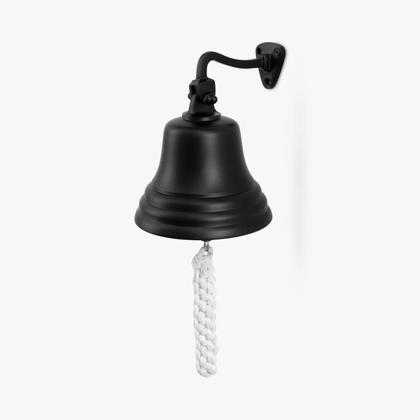 ACL Bar Accessories for Home Pub Hand Bell – Wall Mounted Bar Bell Nautical Decorations – Unique Black Bell with Loud Sound Ideal for Christmas, Reception, Pub 4 Inch