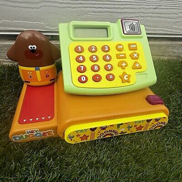 Hey Duggie Kids Cash Register Toy Till Yellow Supermarket Play Till Shops