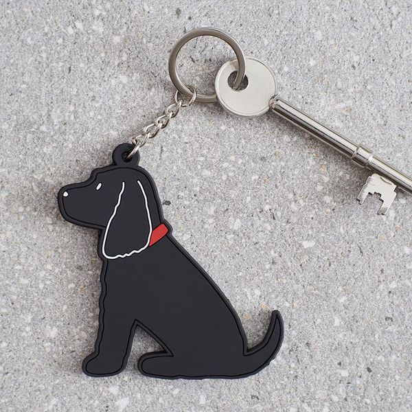 Sweet William Black Cocker Spaniel Keyring