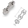 2mm Duplex Wire Rope Clip - A4 (Marine Grade) Stainless - 10 Pack