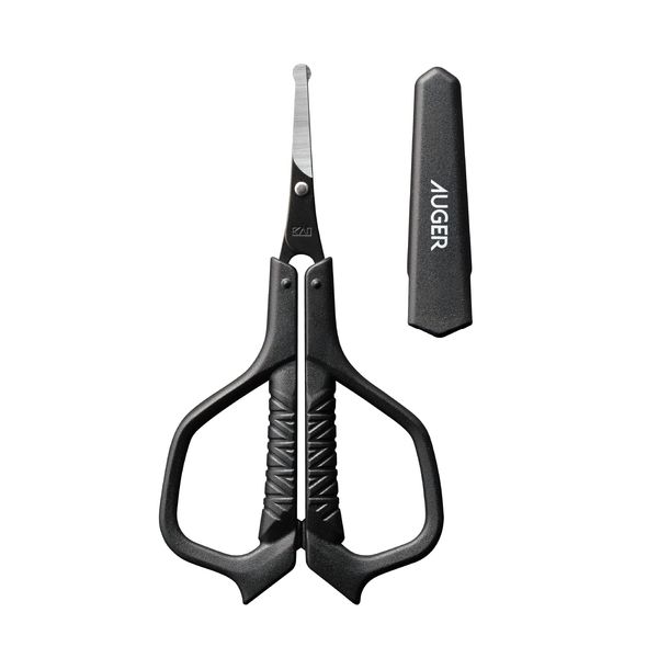 AUGER Safety Scissors, Kai Corporation AUGER Nose Hair Scissors, Round Tip, Makeup Scissors, Nose Hair, Eyebrows, Men's, Men's