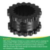 sourcing map Coupling Sleeve Elastomer 4JE Gear Sleeve Coupling Insert Solid Design Nitrile Rubber 1.34" ID x 2.31" OD x 1.25" Elastomer Length