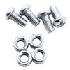GSKMOTOR Chrome Linear Spark Plug Wire Separators Divider Loom with Black Valve Cover