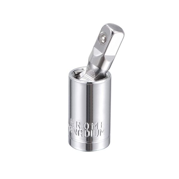 sourcing map 1/4 Inch Drive Universal Joint Swivel Deep Socket, Cr-V