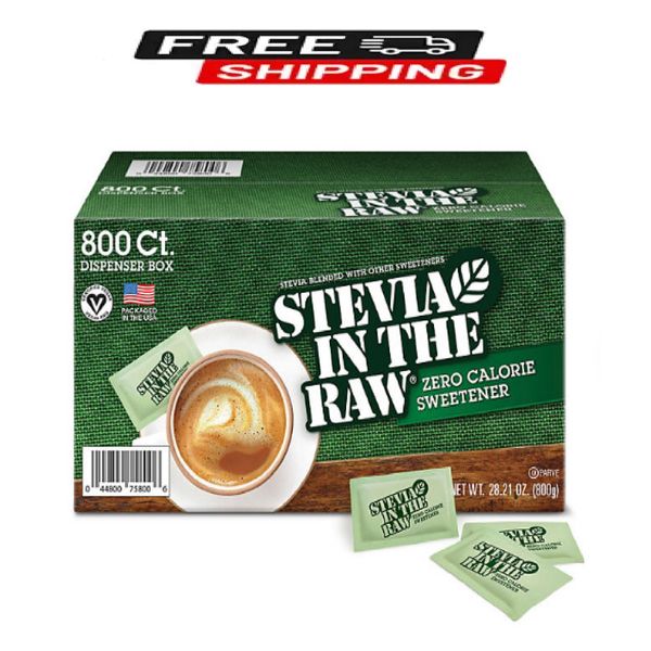 Stevia In The Raw Plant-Based Zero Calorie Sweetener Packets, 800 ct.