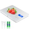 White Digital Kitchen Scale USB Rechargeable Multifunctiona