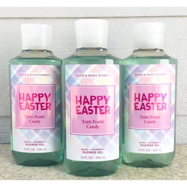 3 Happy Easter TUTTI FRUTTI CANDY Shower Gel bath body 10oz
