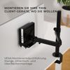 HumanCentric Thin Client Mounting Bracket, Mount a Mini PC or Computer to a VESA Monitor Arm or Stand, Pole, or Under a Desk or Surface