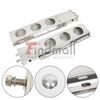 30" Stainless Steel Mud Flap Hanger w/ Light Cutouts Spring Loaded 2 1/2 Pattern