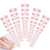 Belerry 120 Pcs French False Toe Nails Tips, 5 Sets Artificial Manicure Fake Toe Nails, DIY Manicure Art Tips for Women and Girls