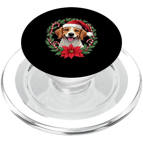 Christmas design dog PopSockets PopGrip for MagSafe