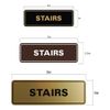 Standard Stairs Sign - Black/Gold - Medium