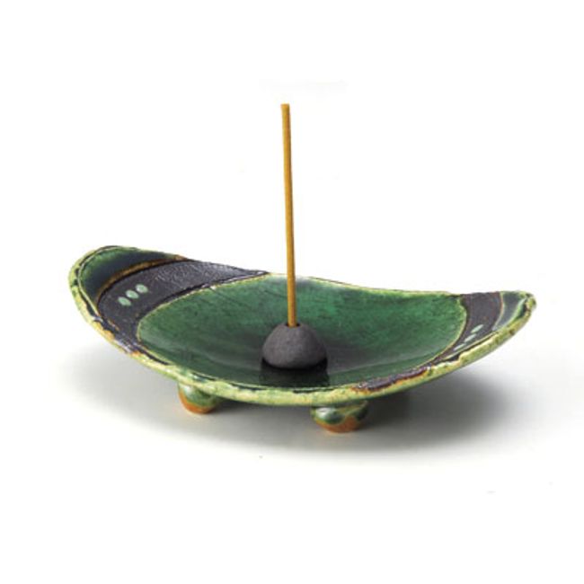 Oribe four-legged incense plate Daen with tip Incense not included Incense holder (20231122)