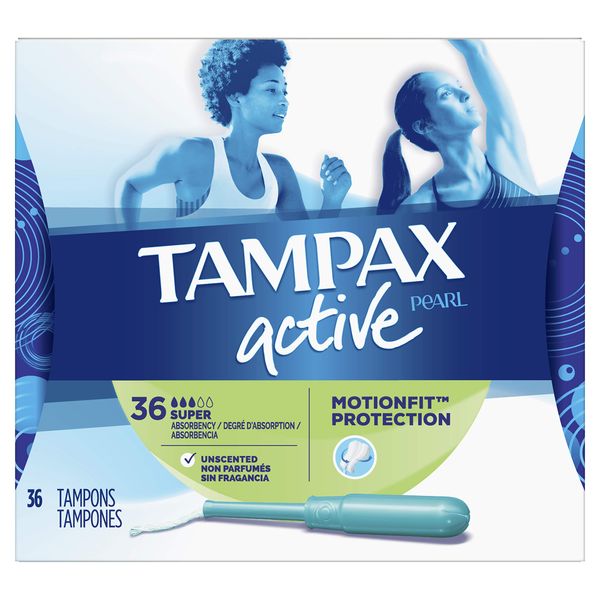 Tampax Pearl-Multipax, Super, Unscented, 36 Count