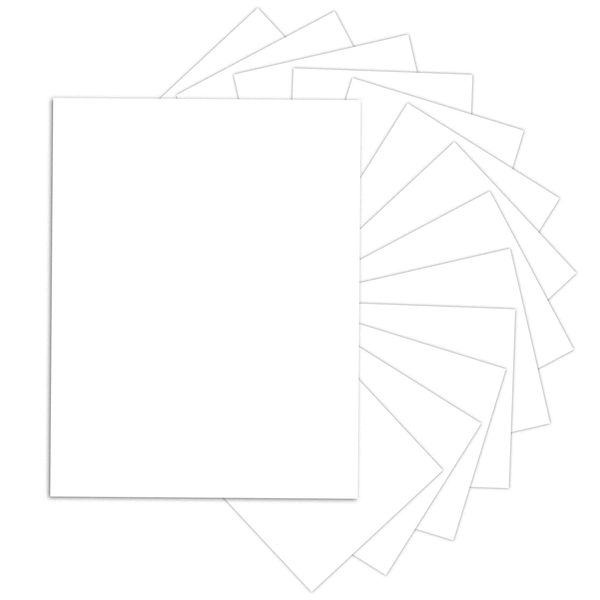 24 Sheets White Cardstock 8.5 x 11 Thick Paper, Goefun 80lb Card Stock Printer Paper for Invitations, Menus, Wedding, DIY Cards