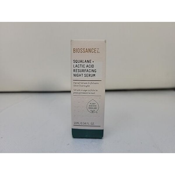 Brand NEW Biossance Squaline + 10% Lactic Acid Resurfacing Serum AUTHENTIC