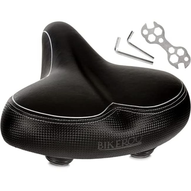 Bikeroo comfortable cruiser bike seat extra wide bicycle saddle with suspension new arrivals