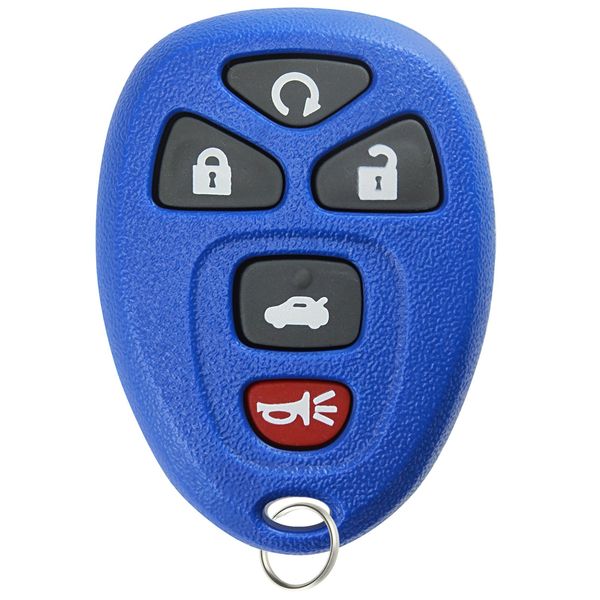 KeylessOption Keyless Entry Remote Start Control Car Key Fob Replacement for 22733524-Blue