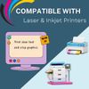 100 8.5x11 Sticker Printer Paper Full Sheet Self Adhesive Shipping Labels