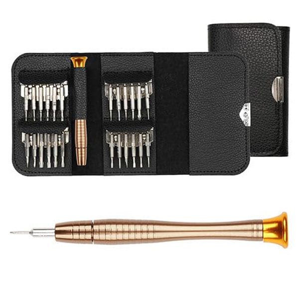 [Pack of 2] 25 in 1 Multi-Purpose Precision Screwdriver Wallet Kit Repair Tools