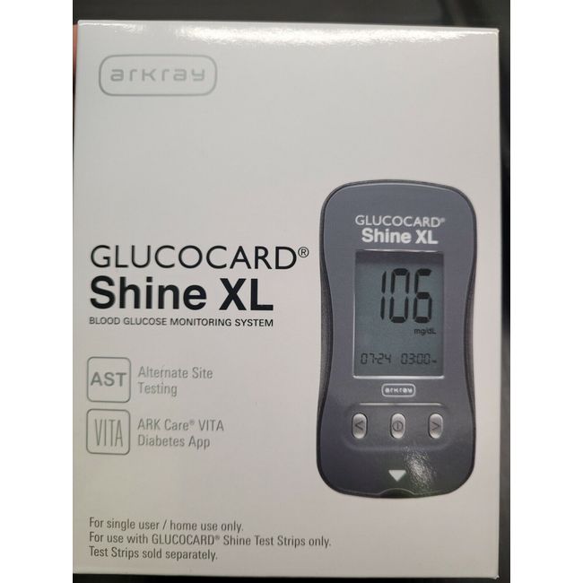 Blood Glucose Monitoring System w/Lancets, Case Etc - Arkray Glucocard Shine XL