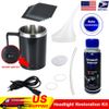 Headlight Restoration Repair Kit Liquid Polymer+Headlight Cleaner Polish 200ml