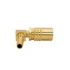 Quick Disconnect Mold Coolant Coupler 3/8” Body x 3/8” Hose Barb Brass