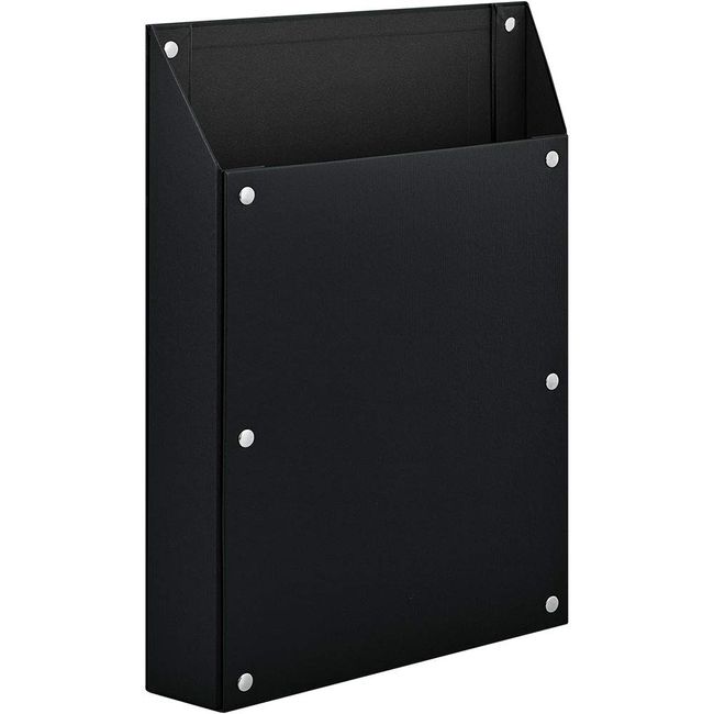 King Jim 4755 Magnetic Document Storage Case, A4 Size, Vertical, Black