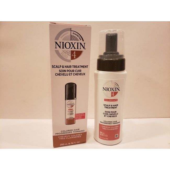 Nioxin ~ #4 Scalp & Hair Treatment Colored Hair Progressed Thinnin~ 6.76 oz~NIB