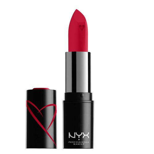 NYX Professional Makeup Lippenstift mit Satin-Finish und ultra-gesättigter Farbe, Shout Loud Satin Lipstick, The Best (Rot)