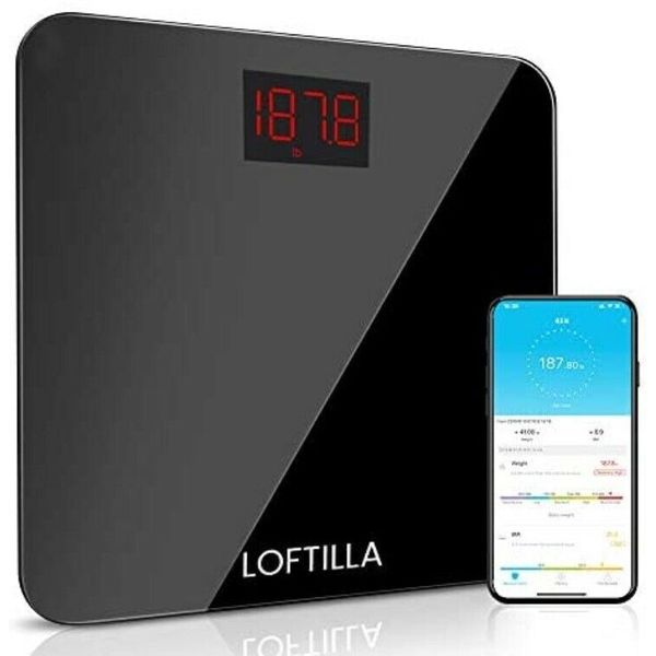 Loftilla Bathroom Scale for Body Weight Digital BMI Smart Glass Android & IOS