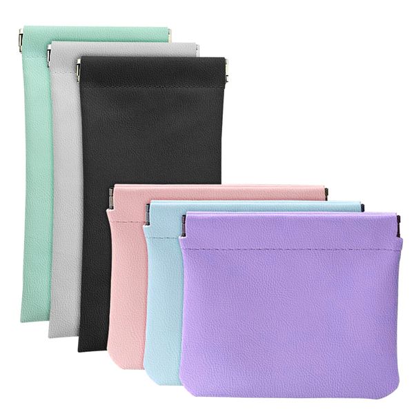 6 Pockets Cosmetic Bag, Portable Travel Organizer, Mini Cosmetic Bag, Waterproof, Self-Closing Cosmetic Bag, Can Hold Glasses, Makeup, Earphones, Jewelry (6 Colors)