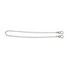 fiXte Ball Type Replacement Bath Sink Chain with Fitted S Hook Chrome Plated 450mm (18")