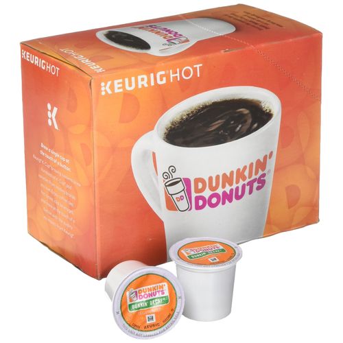 Dunkin Donuts 0846 K-Cup Pods, Decaf, 24/box