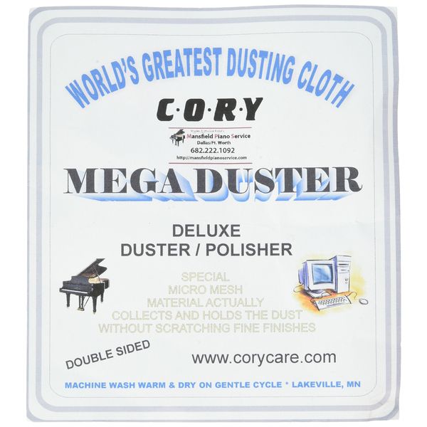 Mega-Duster. The World's Greatest Dusting Cloth For Pianos