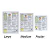 Crystal Pilot Large VFR-IFR Placard with Sectional and WAC Scale