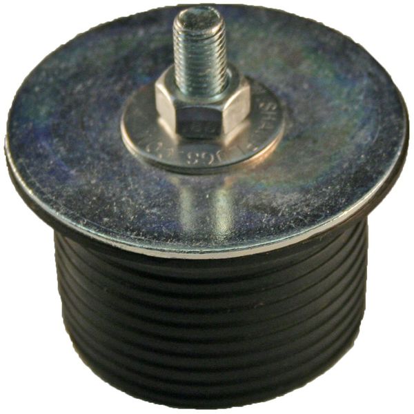 Hex Nut Expandable Neoprene Rubber Plug with Steel Hardware, 3/4" x 11/16"